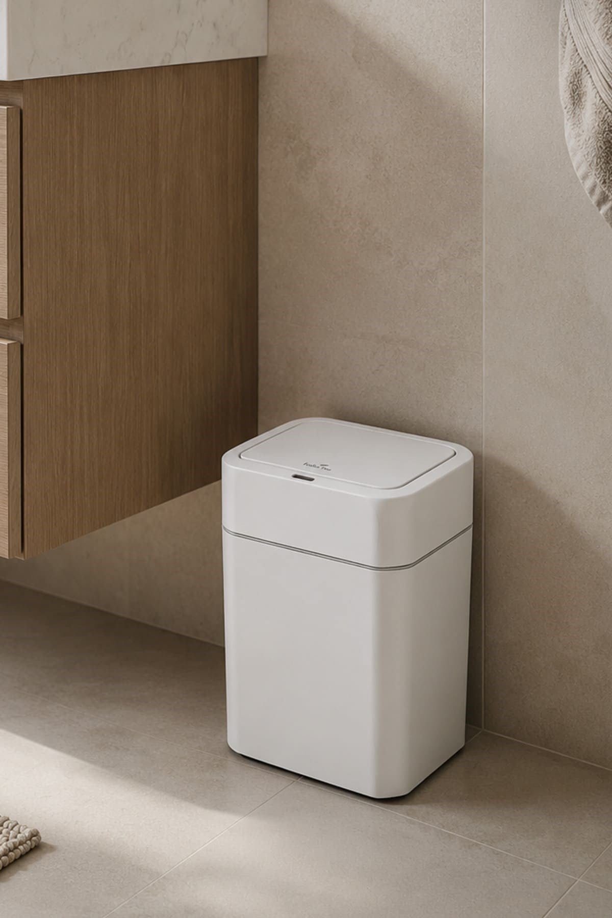 Alezy Sensörlü Otomatik Açılır Kapanır Akıllı Çöp Kovası 12 Litre
