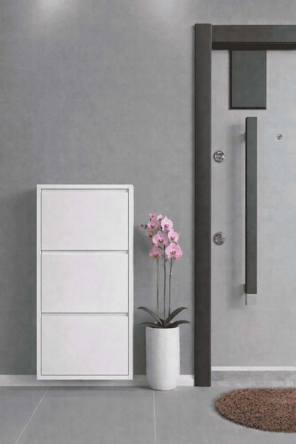 Alezy Üç Katlı Duvara Sabitlenebilir Metal Ayakkabılık