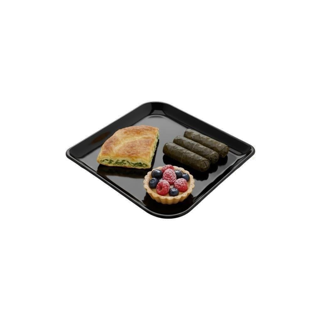 Göreme 192 Termostar Avanos Servis Tabak 19x19 cm Siyah