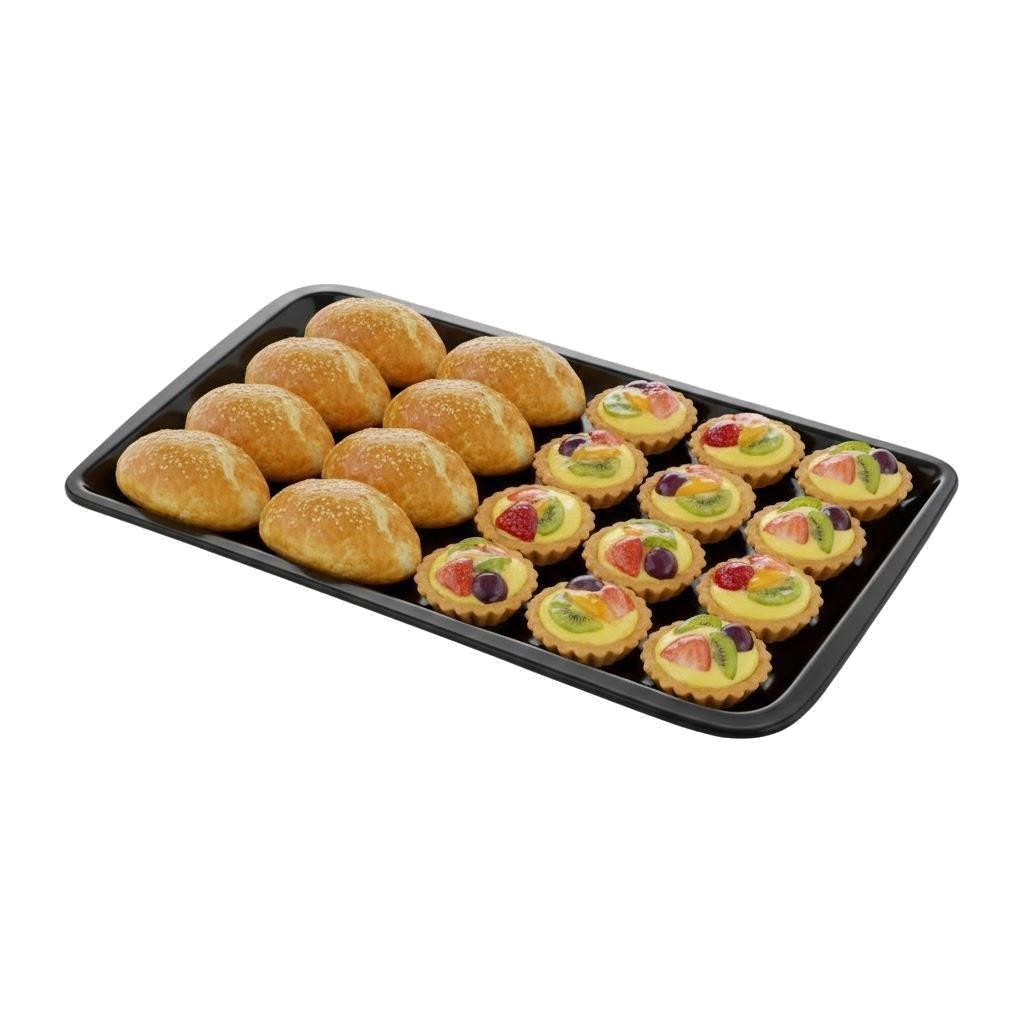 Göreme 197 Termostar Avanos Servis Tabak 36x21 cm Siyah