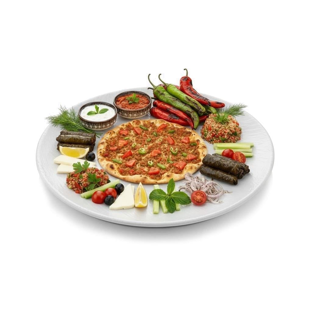 Göreme 207 Termostar Kırılmaz Melamin Mat Açık Büfe Sunum Tabak Ø 45cm