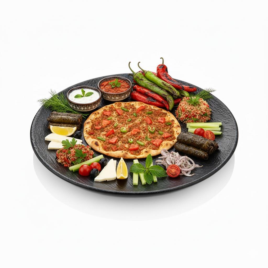 Göreme 207 Termostar Kırılmaz Melamin Mat Açık Büfe Sunum Tabak Ø 45cm