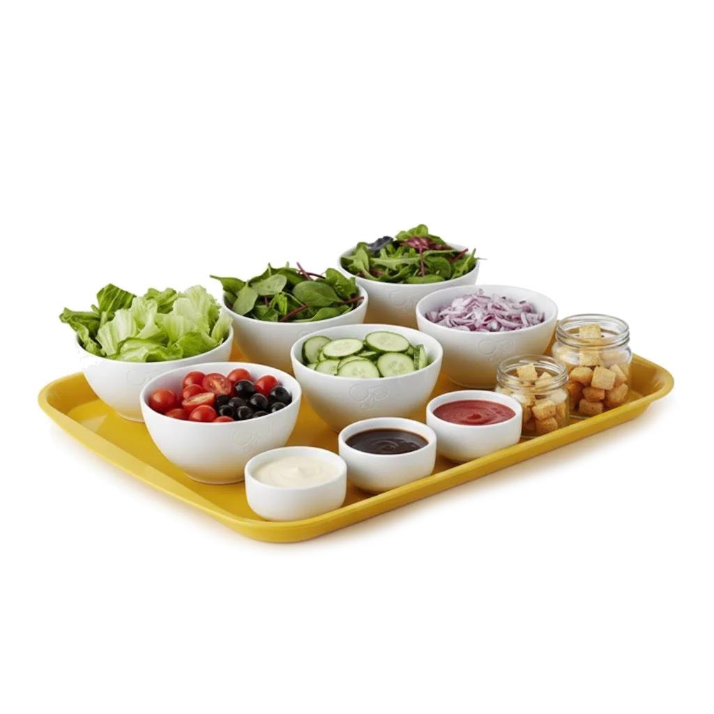 Göreme 895 ABS Renkli Servis Sunum Tepsisi 37x53cm