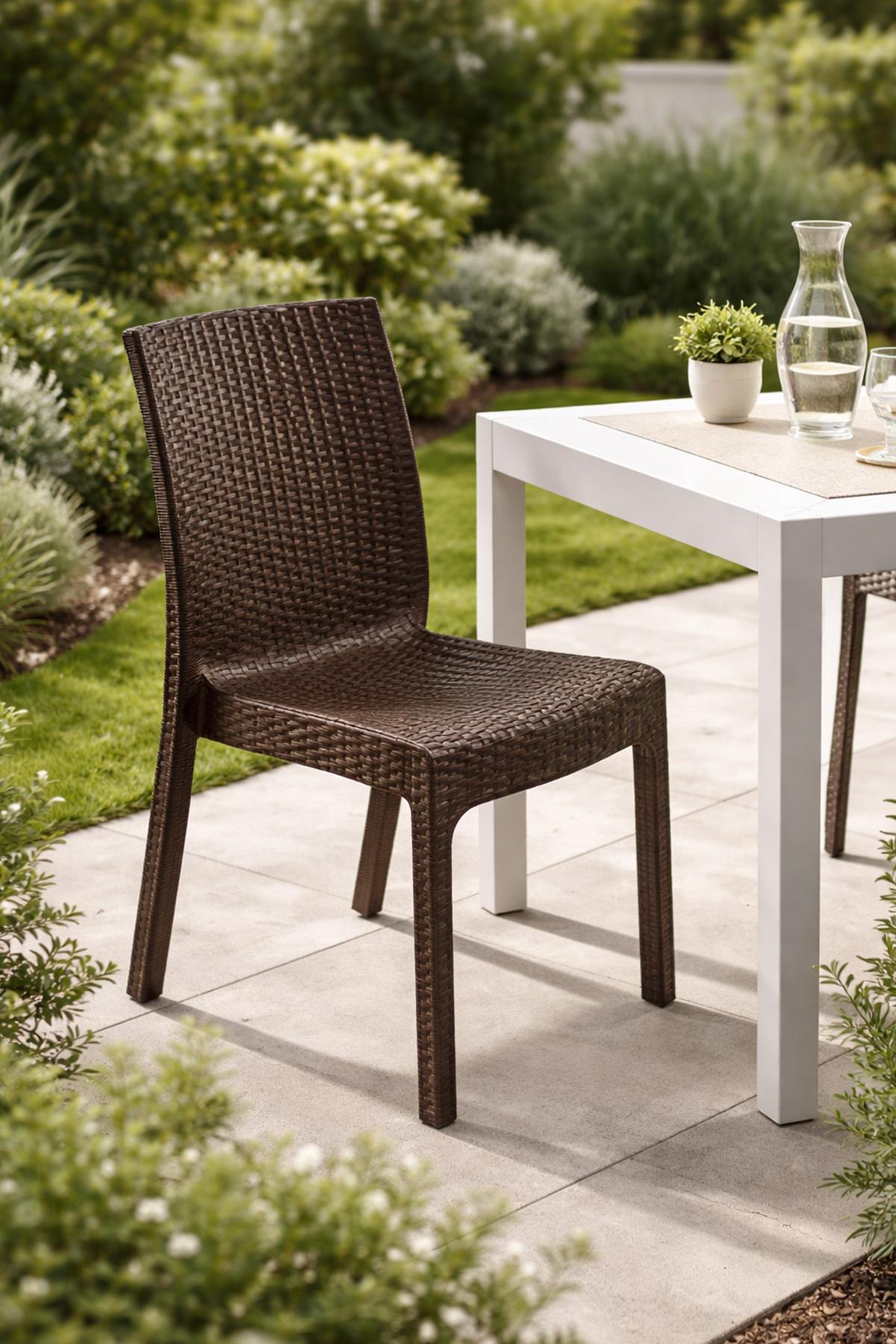 Holiday HK710 Deluxe Rattan Bahçe ve Balkon Sandalye