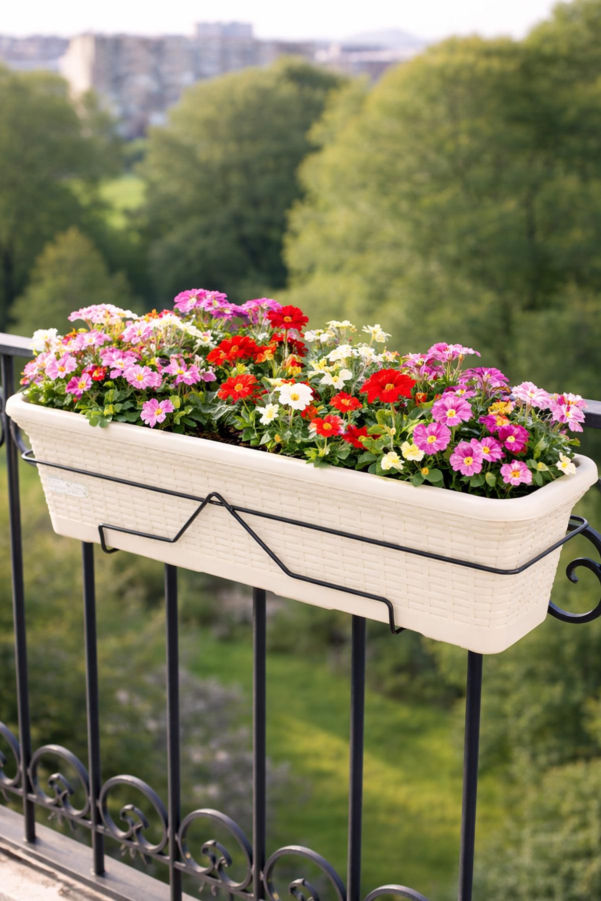 Serinova HB03A Hasır Balkon Askılı Saksı 16.5 Litre