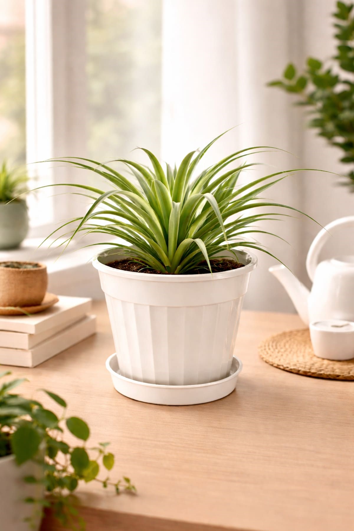 Serinova S206 Klasik Salon Çiçek ve Bitki Saksısı No:6 - 3 Litre