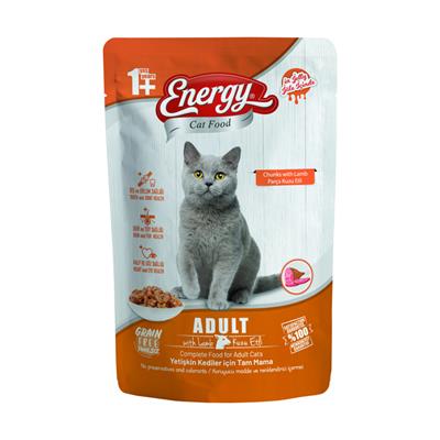  Energy Kuzu Etli Islak Yetişkin Kedi Mama 85Gr