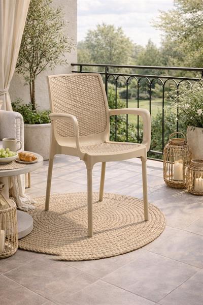 Novussi Sunset Rattan Bahçe ve Balkon Sandalye Koltuk