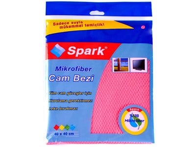 Spark MP2309 Mikrofiber Cam Bezi 40x40 cm Poşetli