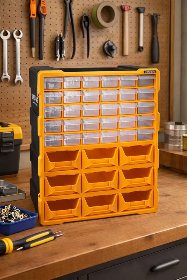 Super-Bag ASR-6010 Monoblok 39 Çekmeceli Organizer Seti