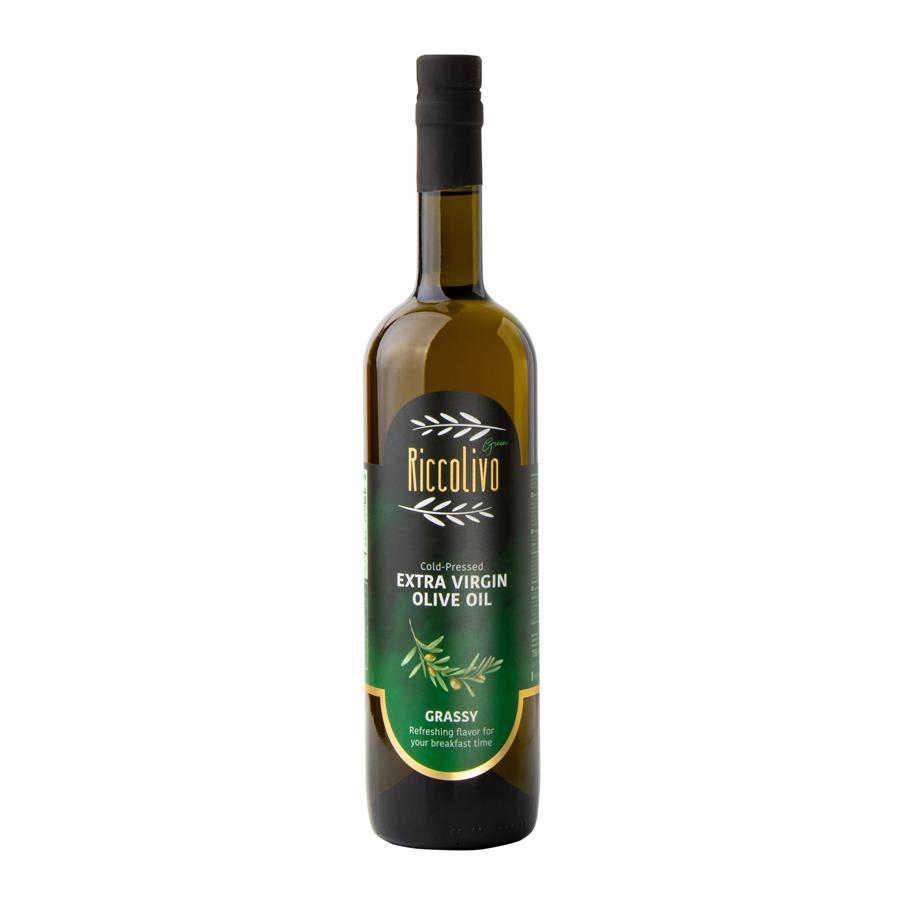 Riccolivo Soğuk Sıkım Natürel Sızma Zeytinyağı Yeşil (Çimensi) 750 ml