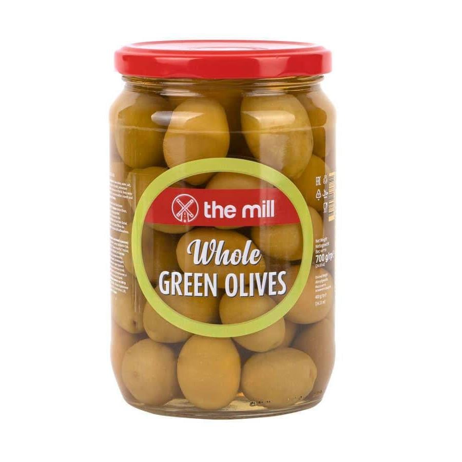 The Mill Kokteyl Yeşil Zeytin 700 gr Cam Kavanoz 