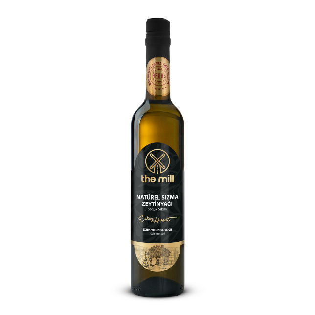 The Mill Premium Erken Hasat Soğuk Sıkım Naturel Sızma Zeytinyağı 500 ml Cam Şişe