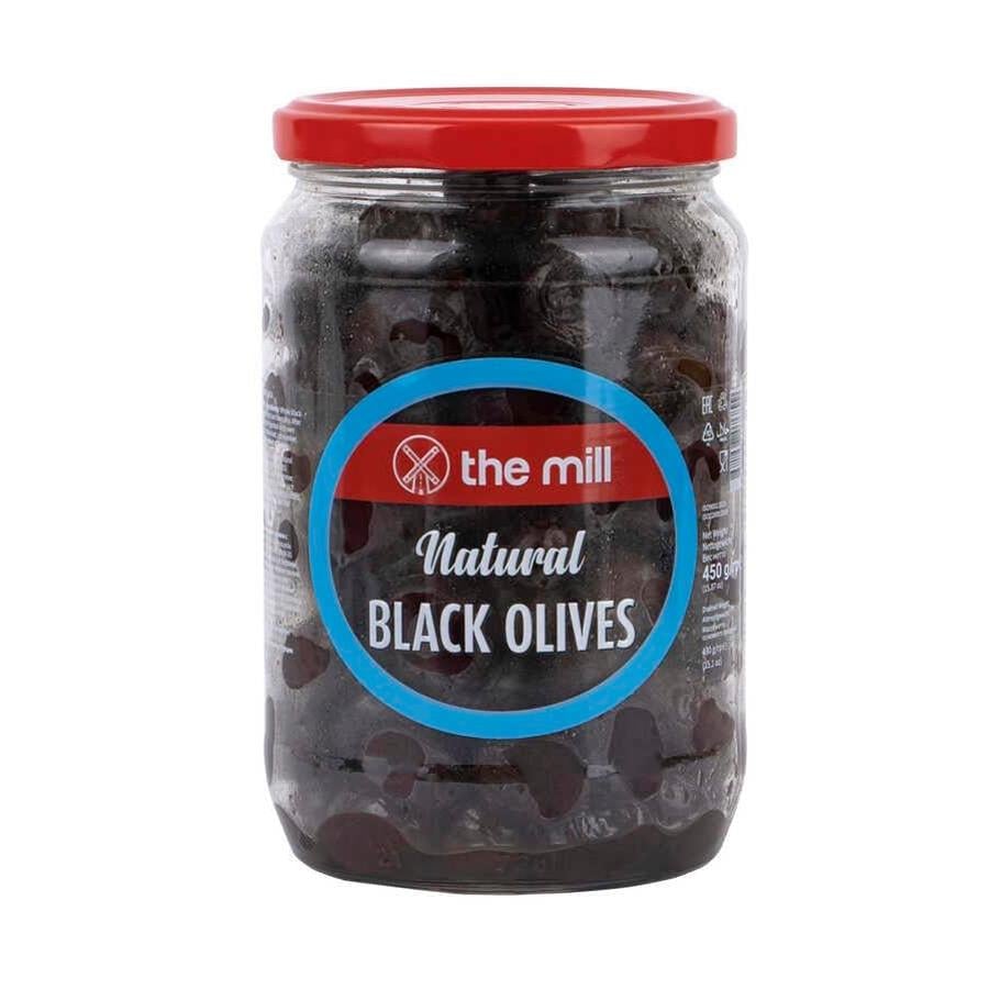 The Mill Yağlı Salamura Siyah Zeytin 450 g Cam Kavanoz