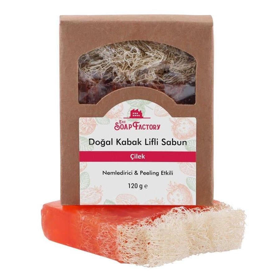 The Soap Factory Doğal Kabak Lifi Çilek Sabunu 120 g  