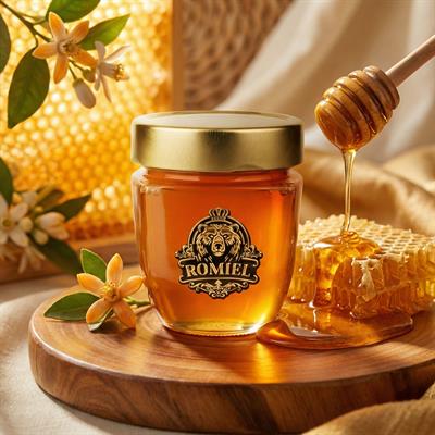 ROMIEL Üç Yayladan Gelen, %100 Doğal, Saf, Hakiki Çiçek Balı - 300 Gram Cam Kavanoz