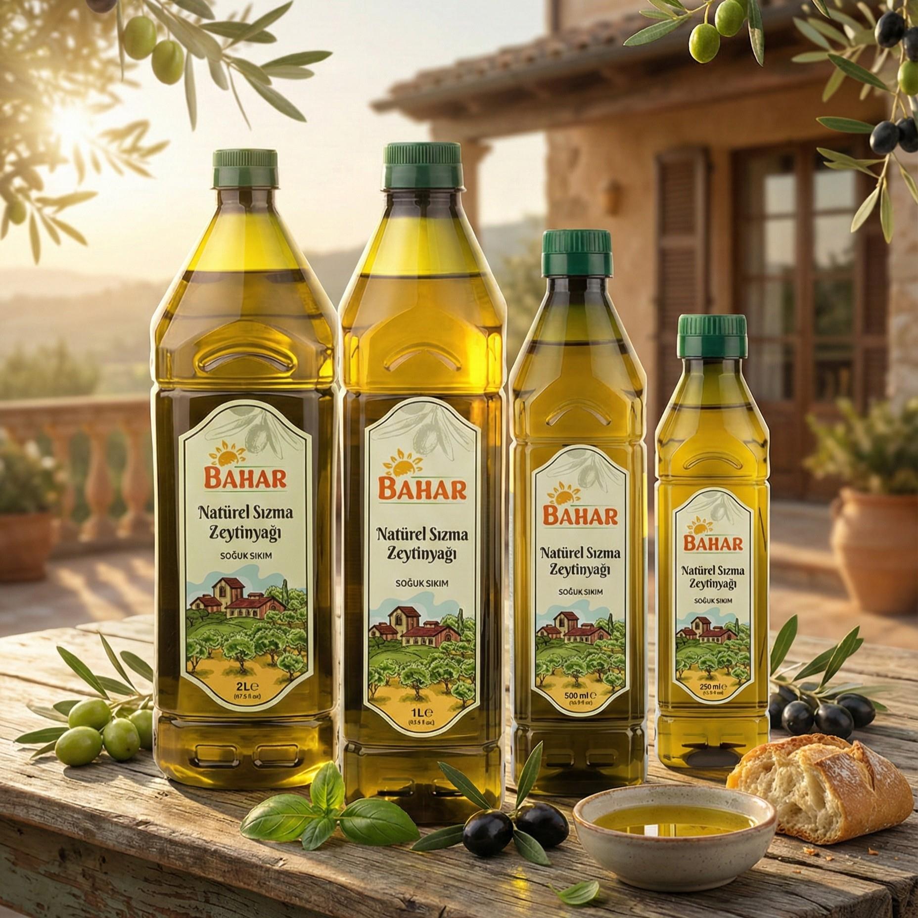 Bahar Natürel Sızma Soğuk Sıkım Zeytinyağı - 250 ml Pet Şişe