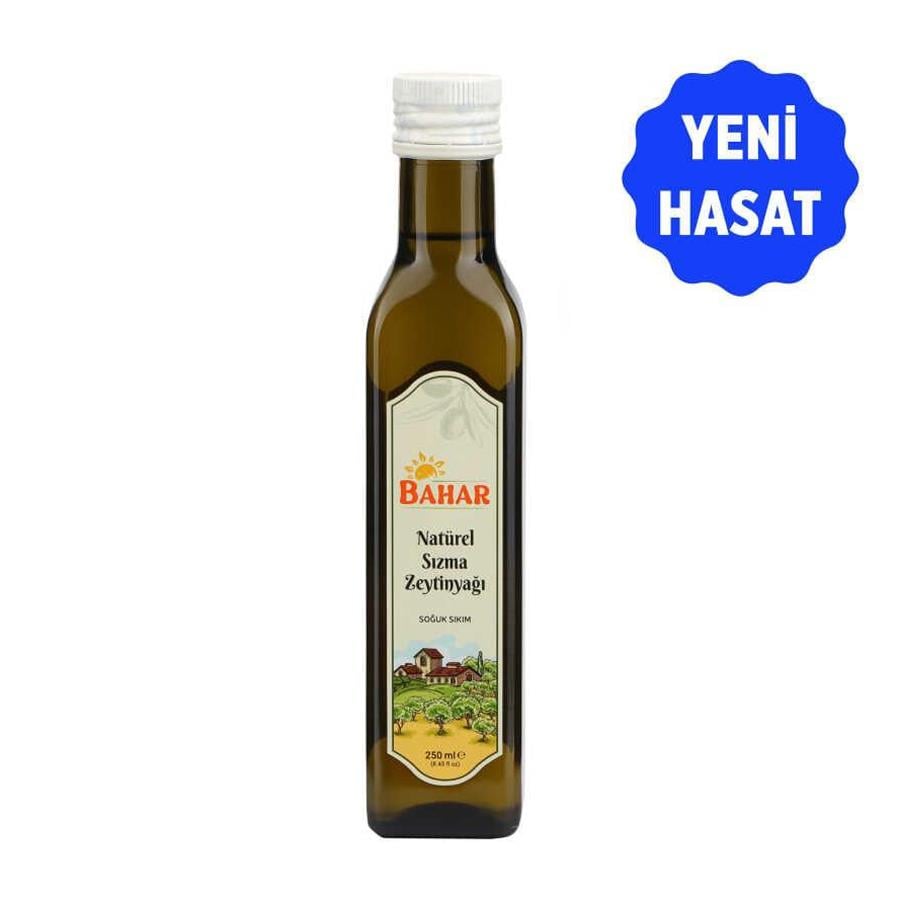 Bahar Natürel Sızma Zeytinyağı 250 ml Cam Şişe - Soğuk Sıkım