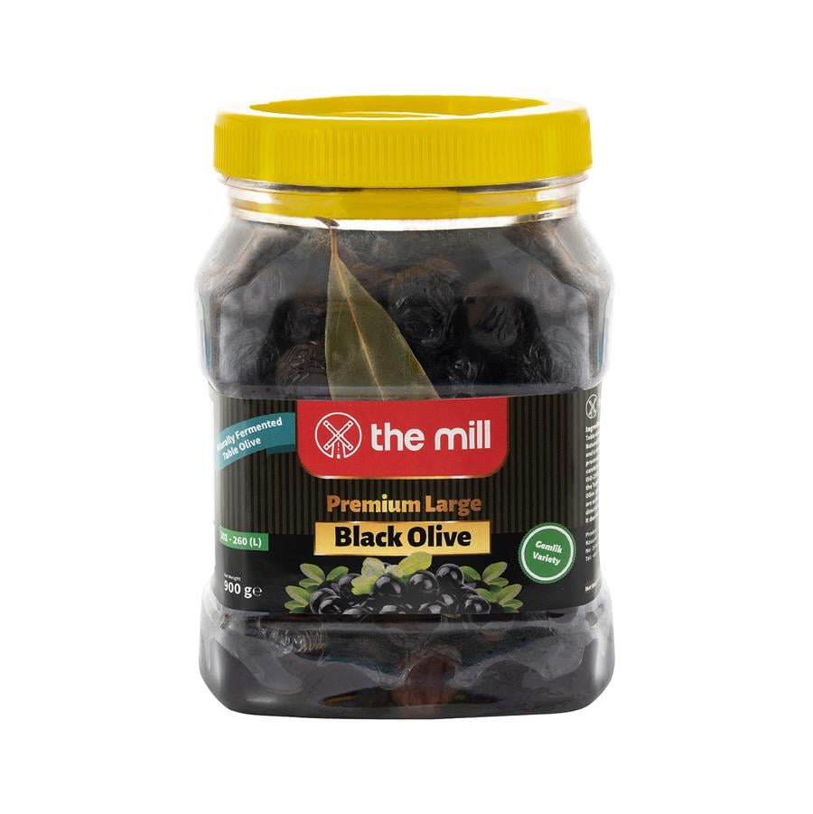 The Mill Doğal Fermente Siyah Zeytin 900 g PET Kavanoz - L