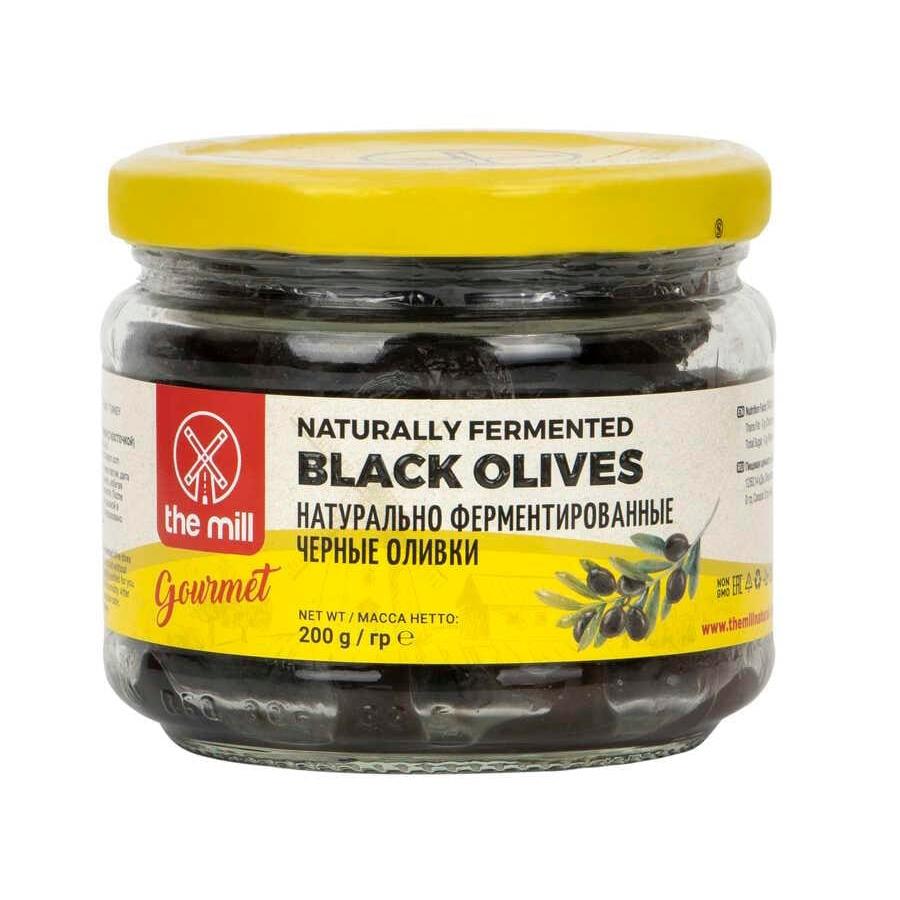 The Mill Gurme Doğal Fermente Siyah Zeytin 200 gr Cam Kavanoz  
