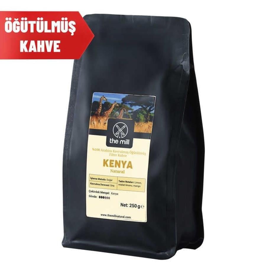 The Mill Kenya Natural Öğütülmüş Kahve 250 g - Ustalıkla Öğütülmüş Kahve Çekirdekleri