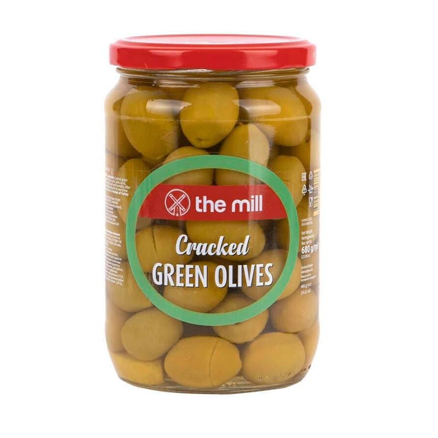 The Mill Kırma Yeşil Zeytin 680 g Cam Kavanoz