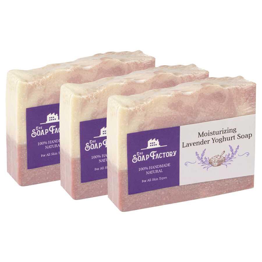The Soap Factory Artizan Seri Lavanta-Yoğurt Sabunu 110 g x 3 Adet