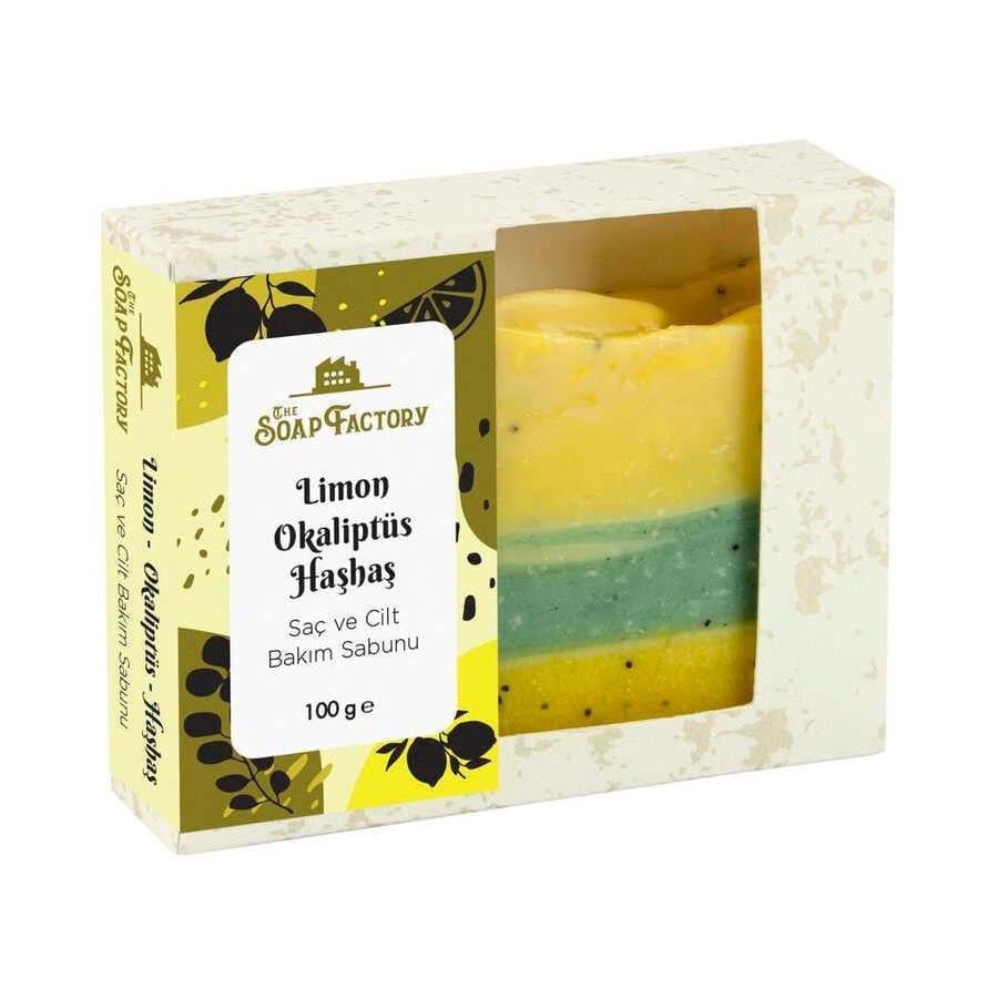 The Soap Factory Artizan Seri Limon-Okaliptüs-Haşhaş Sabunu 100 g 