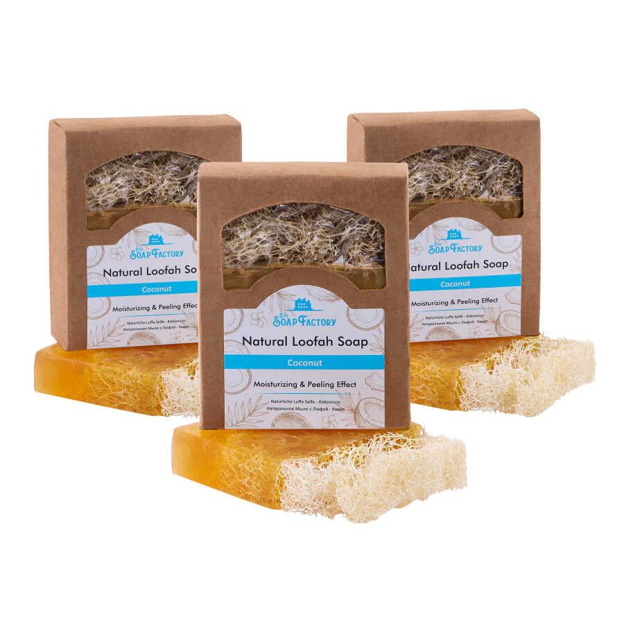 The Soap Factory Doğal Kabak Lifi Avokado Sabunu 120 g x 3 Adet (Toplam 360 g)  
