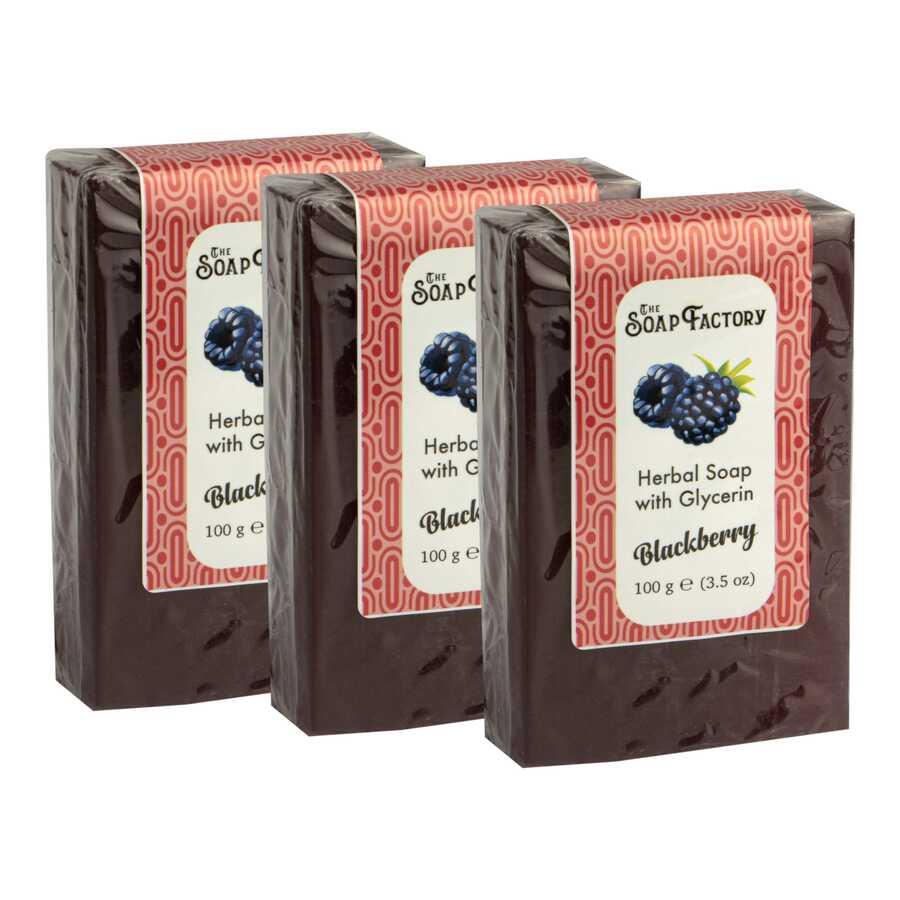 The Soap Factory Gliserinli Böğürtlen Sabunu 100 g x 3 Adet (Toplam 300 g)