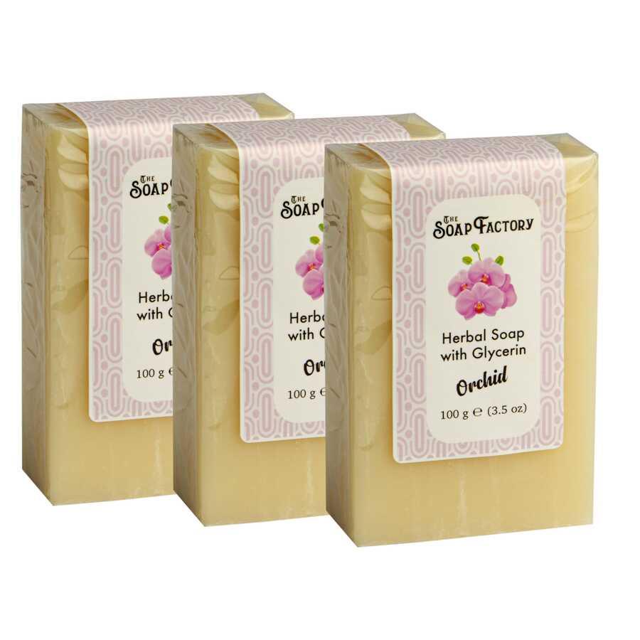 The Soap Factory Gliserinli Orkide Sabunu 100 g x 3 Adet (Toplam 300 g)