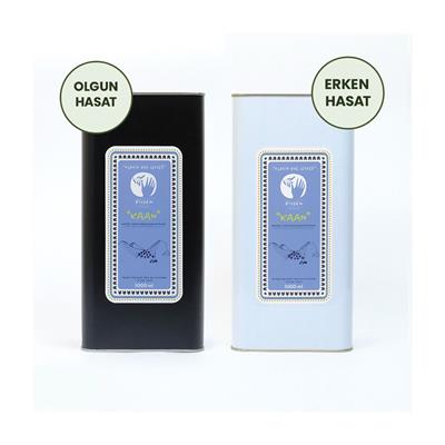 Kaan - Olgun Hasat + Erken Hasat Naturel Sızma Zeytinyağı 2x5 lt (2'li Paket)