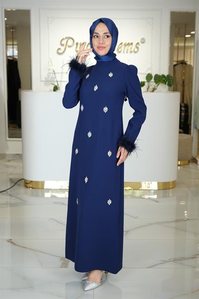 AYÇA ABİYE LACİVERT