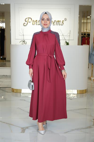 ELBİSE BORDO
