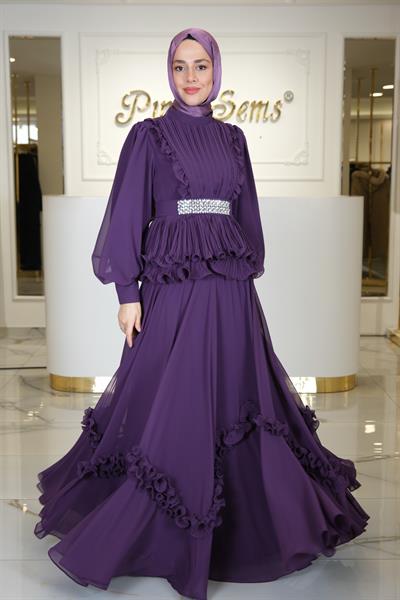 ETEKLİ 2Lİ TAKIM MOR