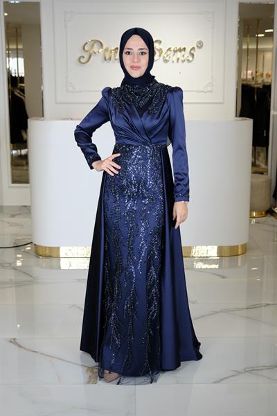 HAFSA ABİYE LACİVERT