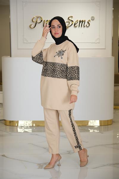 LEOPARLI TAŞLI TAKIM