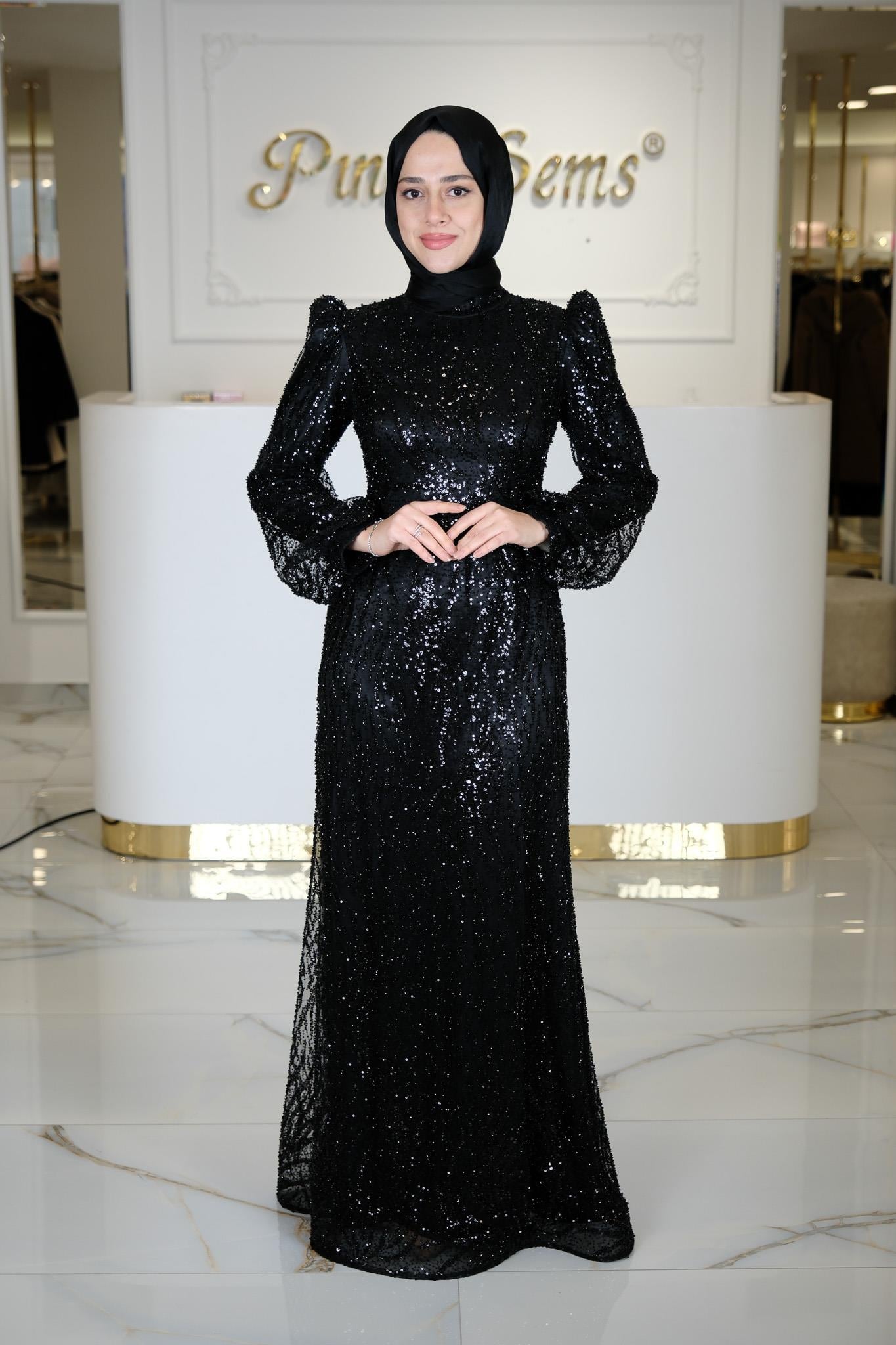 LEYLA ABİYE SIYAH
