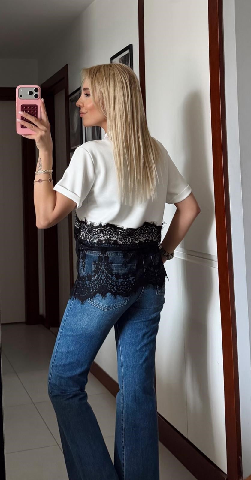 DANTELLİ CROP TSHİRT