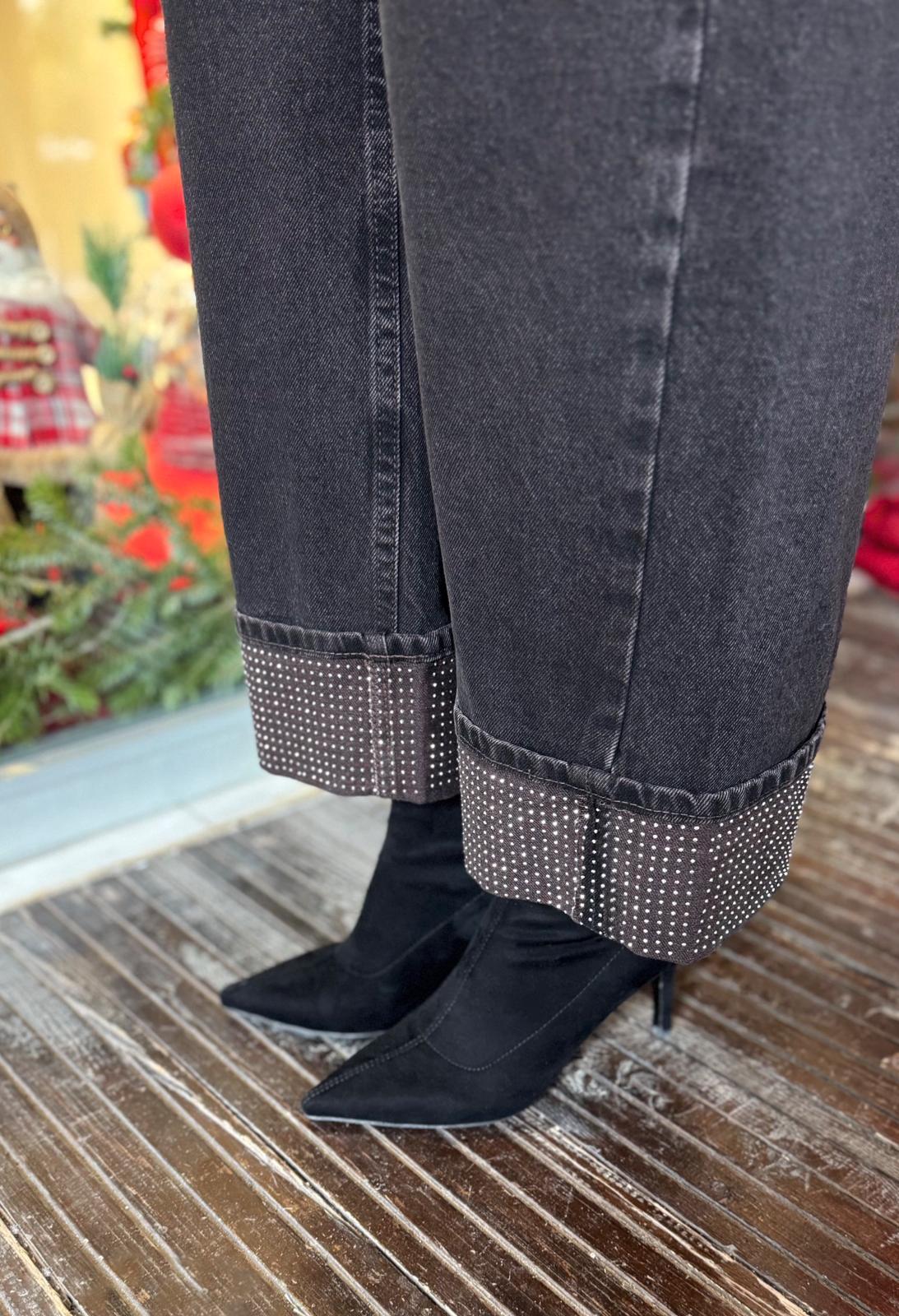 KAHVE ÖZEL SERİ PAÇA TAŞLI JEAN