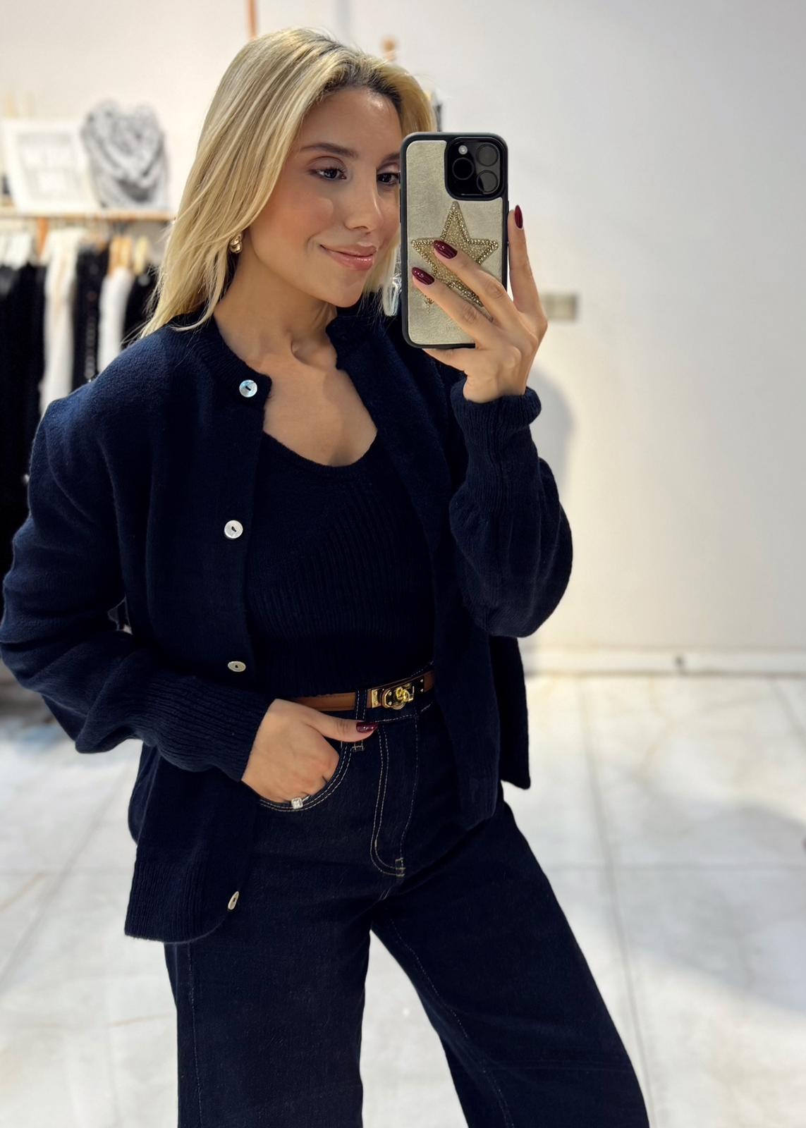 LACİVERT HIRKA ATLET İKİLİ TAKIM