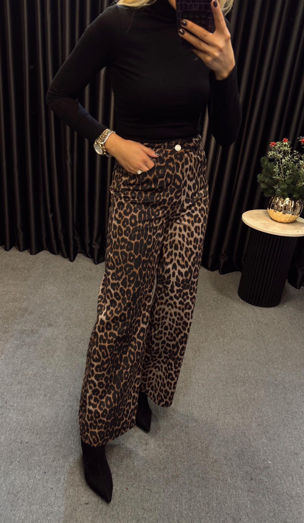 LENORA PALAZZO LEOPAR PANTOLON LEO