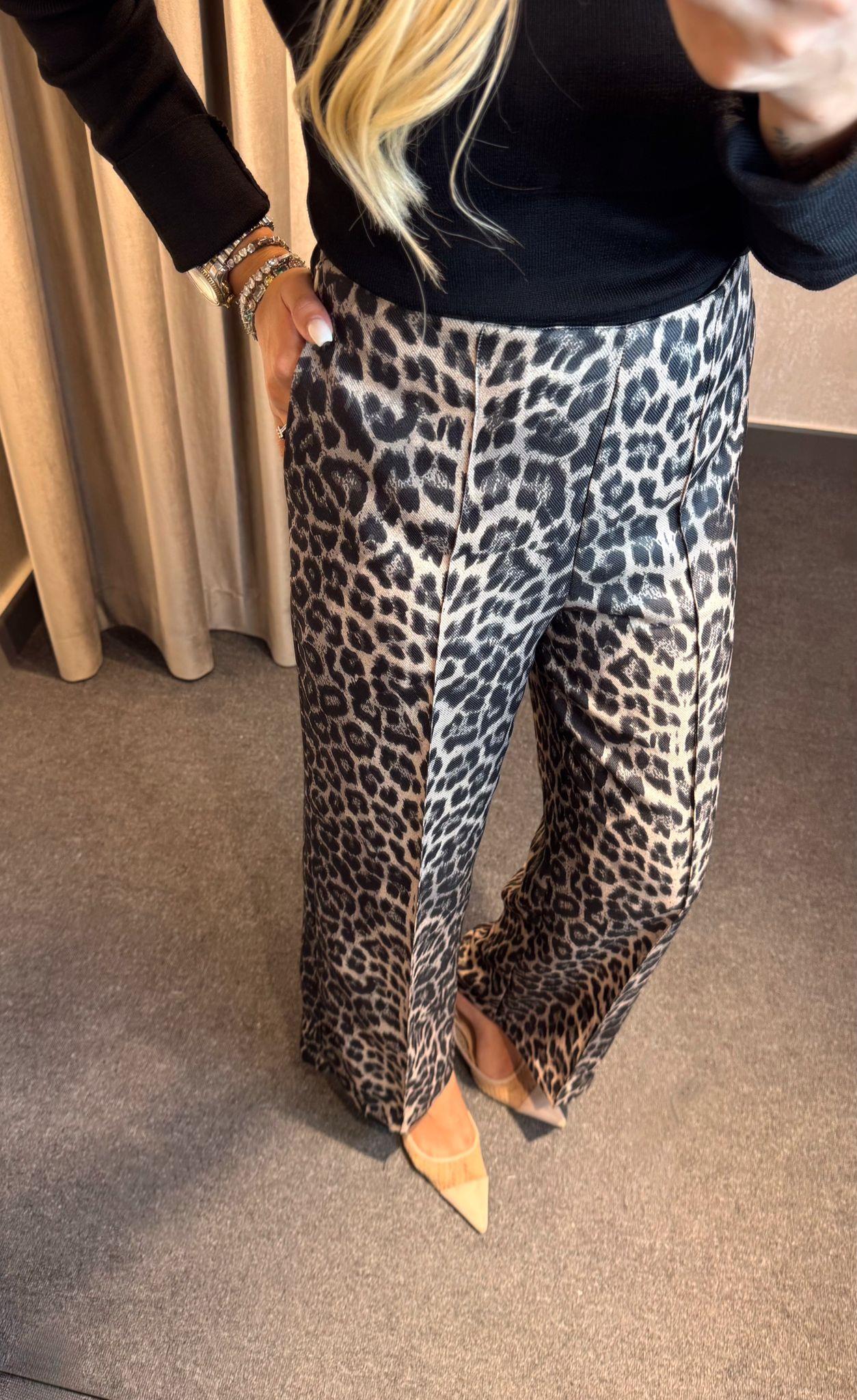 LEOPAR DESEN DÖKÜMLÜ PANTOLON LEO