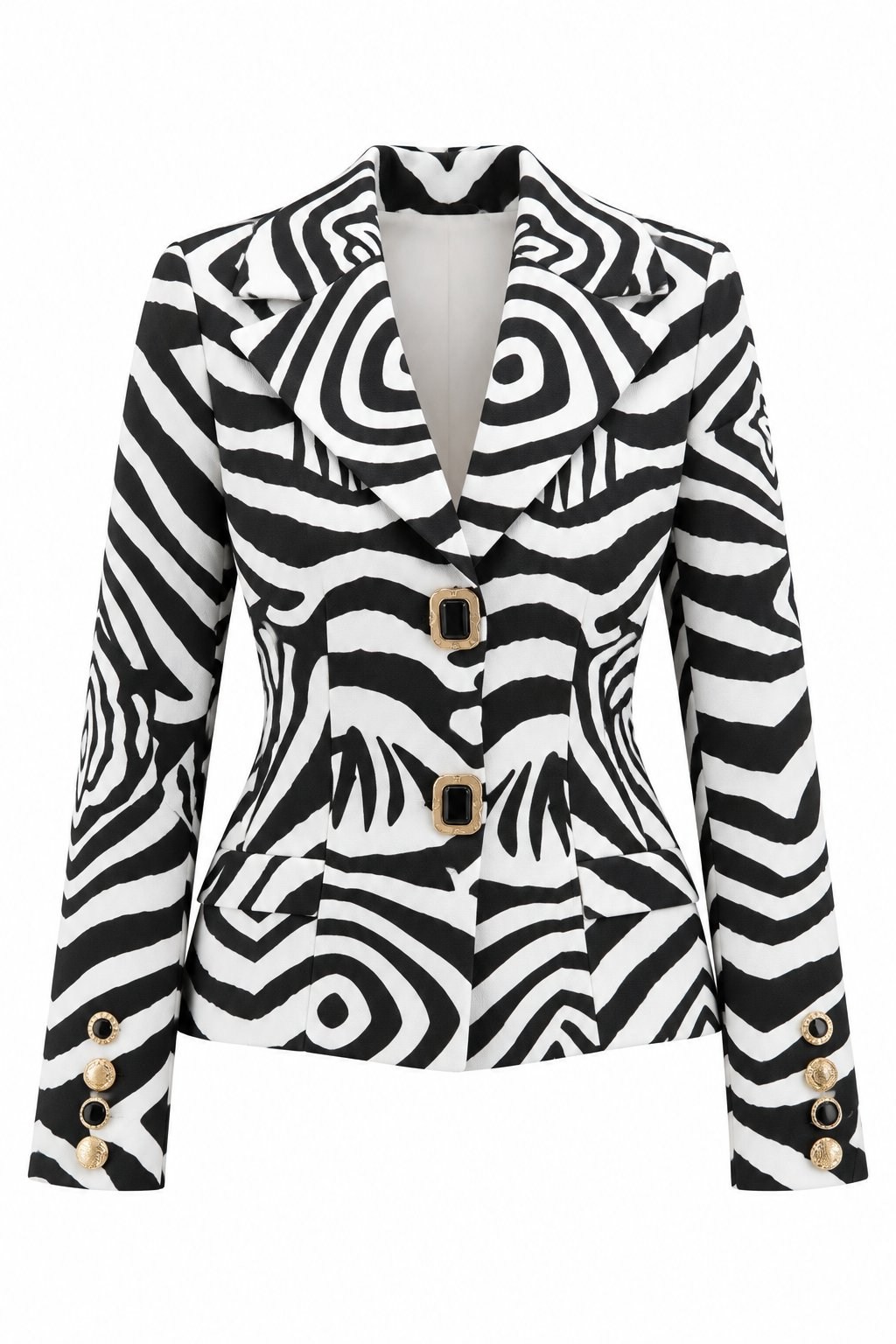 OLENCA ZEBRA DESEN VATKALI CEKET