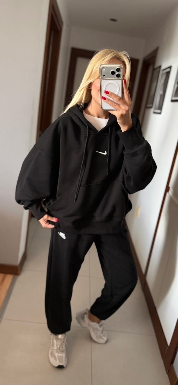 ORJ MARKA NK SİYAH SWEAT ESOFMAN TAKIM