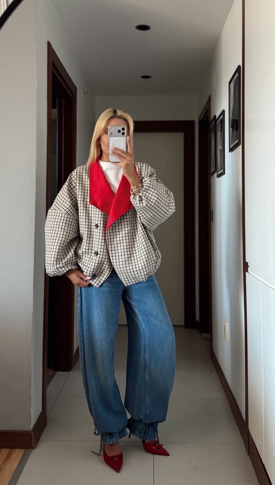 ORVİNA GARNİLİ EKOSE BOMBER CEKET