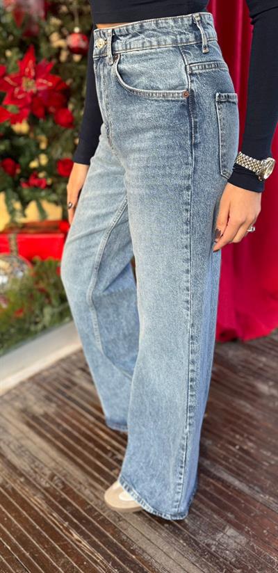 AÇIK MAVİ ORJ MARKA MASSİ WİDELEG KAPALI PAÇA JEAN