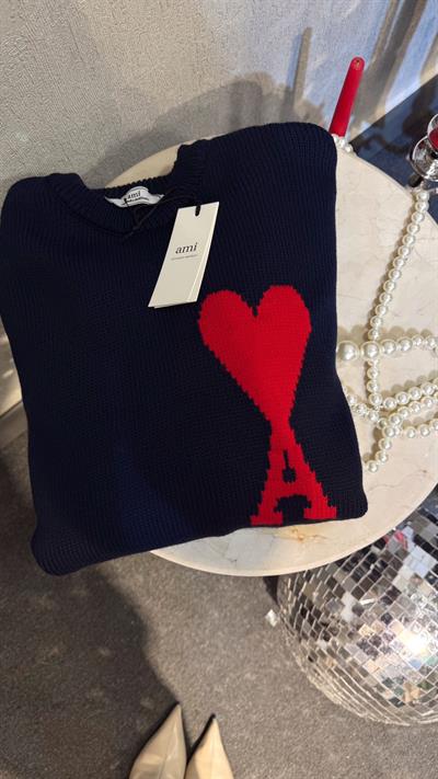 AMİ BASKILI KAZAK LACİVERT