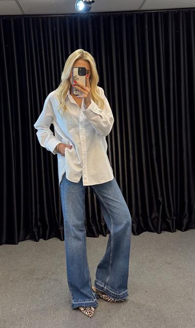 BASİC POPLİN GÖMLEK BEYAZ