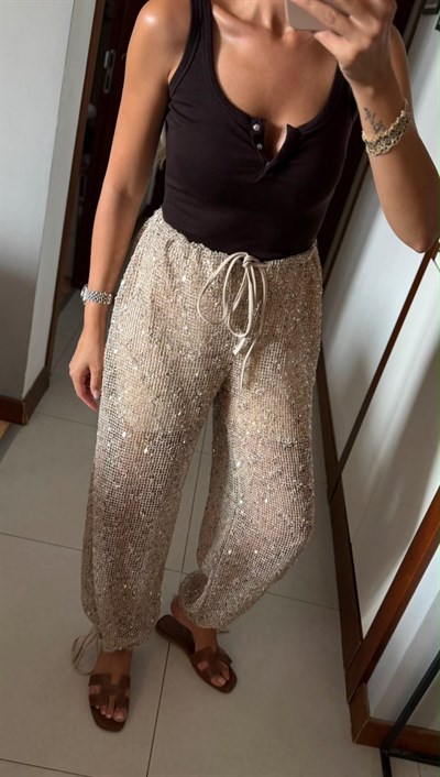 BEJ BRSHK MODEL PULLU PANTOLON